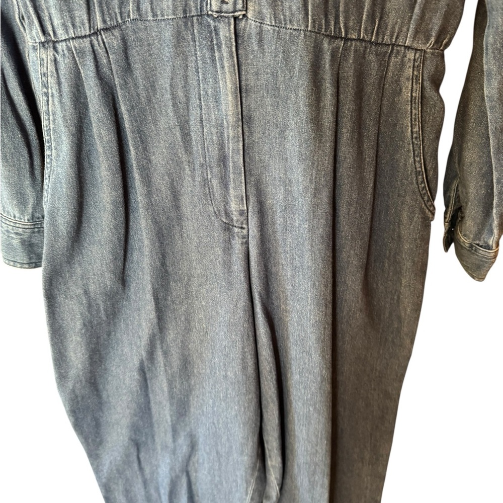 1980s d. Frank 100% Cotton Lightweight‎ Denim Jumpsuit - Picture 5 of 12